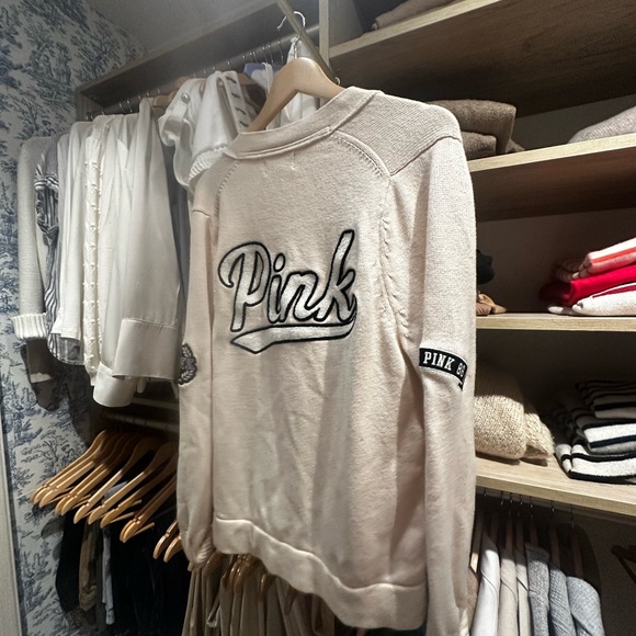 PINK Victorias Secrete Varsity Jacket RARE NWOT - Picture 5 of 6